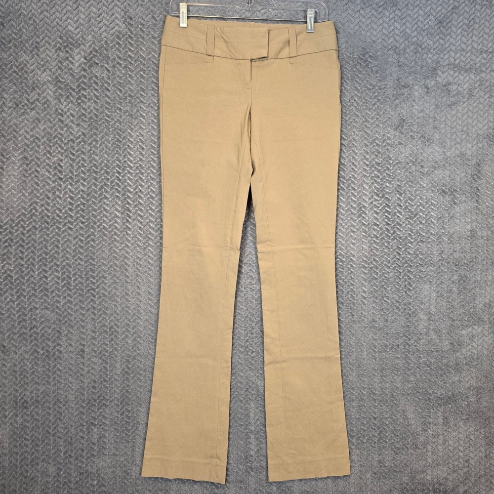 The Limited Ideal Stretch Khaki Tan Straight Leg Dress Pants Womens Size 2L